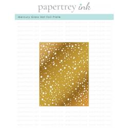 Mercury Glass Hot Foil Plate