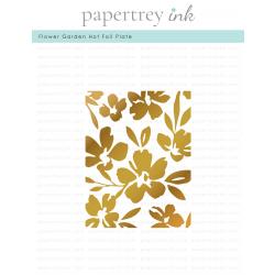 Flower Garden Hot Foil Plate
