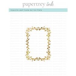 Exquisite Leaf Frame Hot Foil Plate