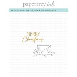 Merry Christmas Hot Foil Plate + Coordinating Die