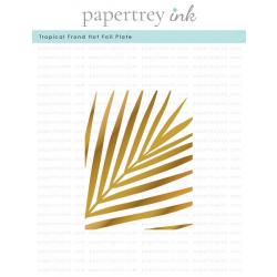 Tropical Frond Hot Foil Plate