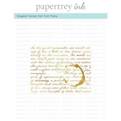 Elegant Script Hot Foil Plate