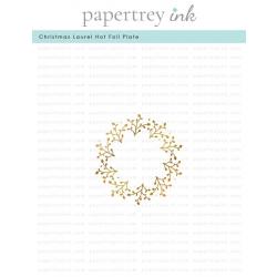 Christmas Laurel Hot Foil Plate