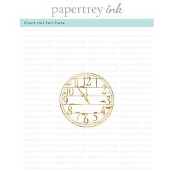 Clock Hot Foil Plate