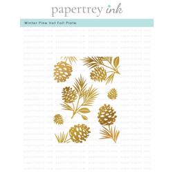 Winter Pine Hot Foil Plate