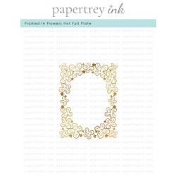 Framed in Flowers Hot Foil Plate