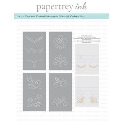 Jean Pocket Embellishments Stencil Collection (set of 4)