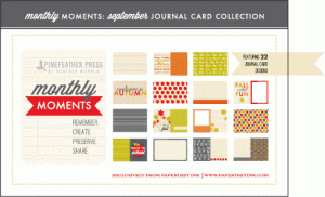 Monthly Moments: September Journal Card Paper Collection Monthly Moments: September Journal Card Paper Collection