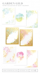 Garden Gild Patterned Paper Collection (16 sheets) Garden Gild Patterned Paper Collection (16 sheets)