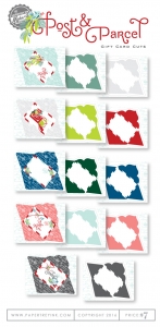 Post & Parcel Gift Card Cuts Paper Collection Post & Parcel Gift Card Cuts Paper Collection