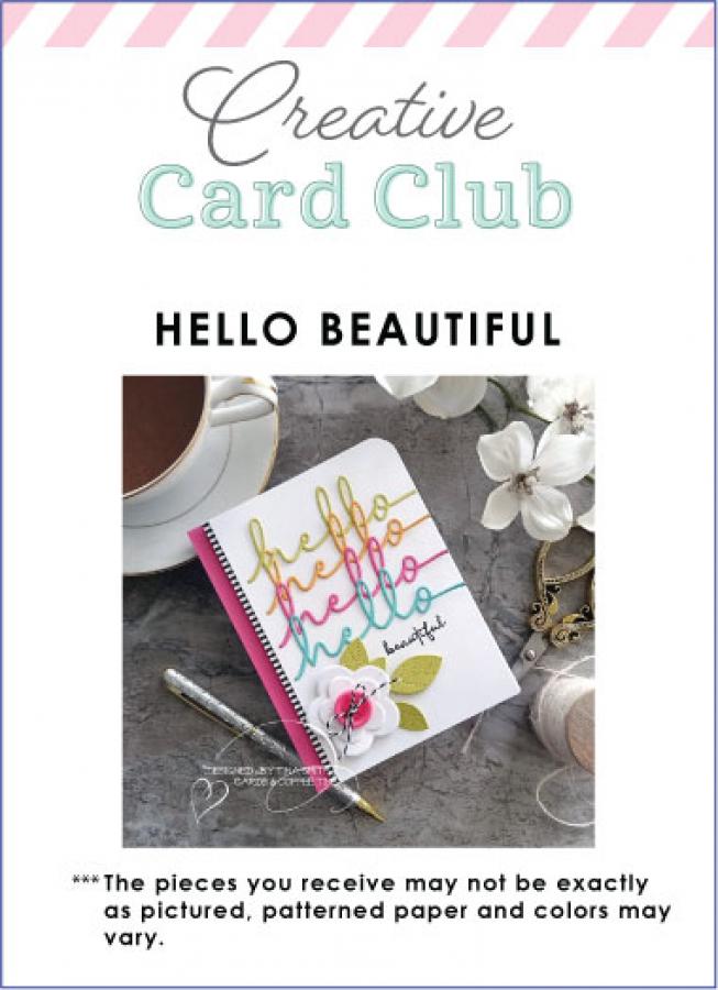 Creative Card Club - Hello Beautiful Card Kit Creative Card Club - Hello Beautiful Card Kit