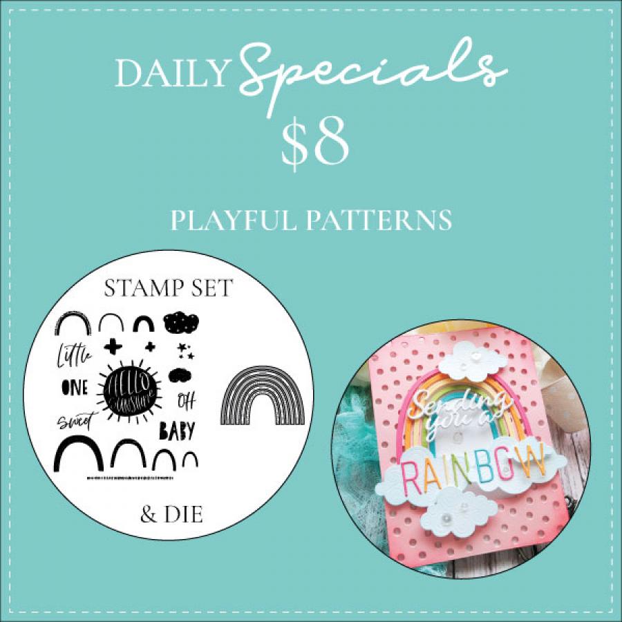 Daily Special - Playful Patterns Stamp Set + Die