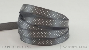 Smokey Shadow 3/8" Bitty Dot Satin Ribbon (5 yards) Smokey Shadow 3/8" Bitty Dot Satin Ribbon (5 yards)