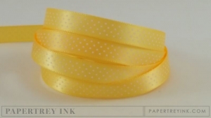 Harvest Gold 3/8" Bitty Dot Satin Ribbon (5 yards) Harvest Gold 3/8" Bitty Dot Satin Ribbon (5 yards)