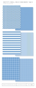 Bitty Big: Blueberry Sky Color Collection (24 sheets) Bitty Big: Blueberry Sky Color Collection (24 sheets)