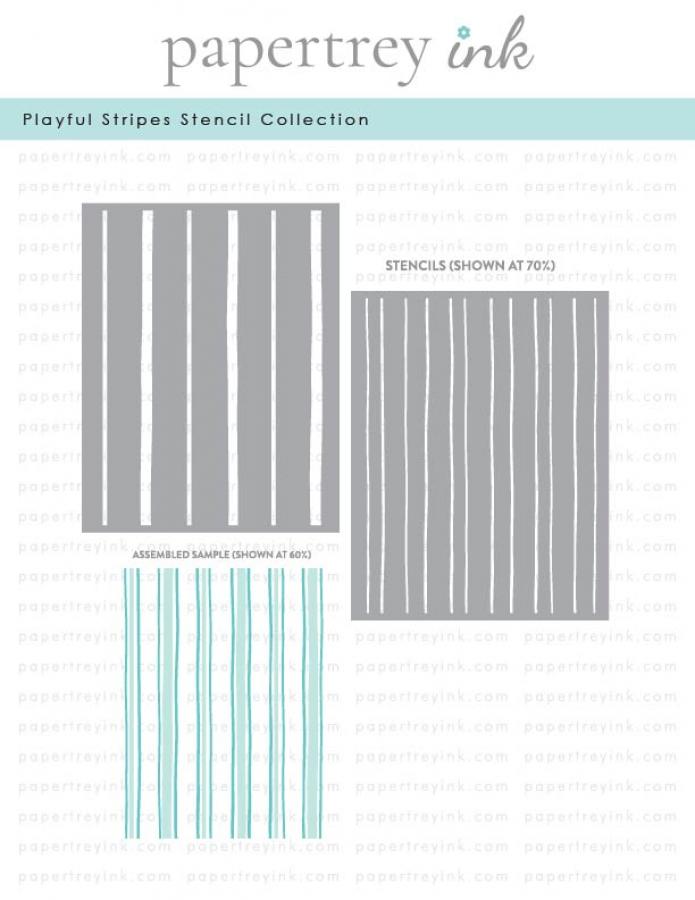 Playful Stripes Stencil Collection (set of 2)